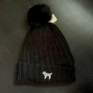 Victoria Secret Beanie Black NWT